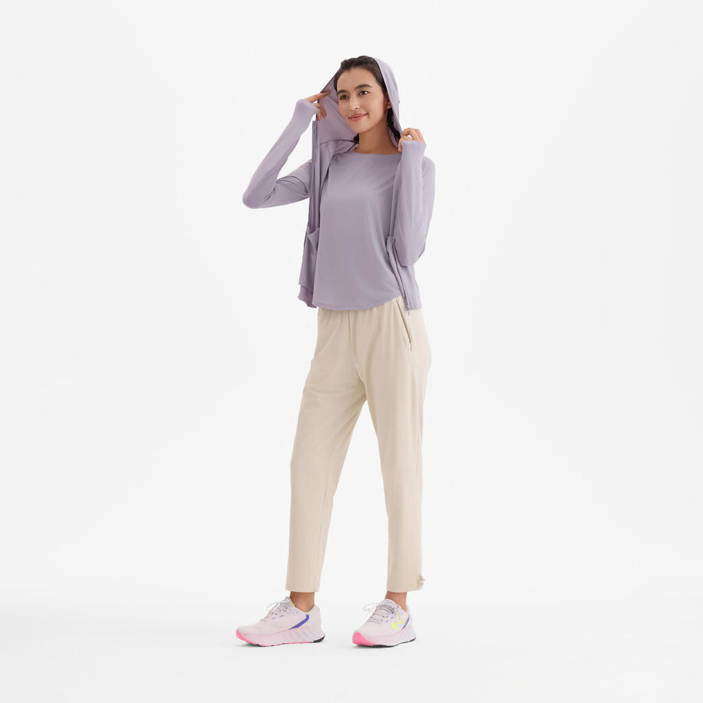 PANTALON FEMME RUN DRY 500 CN SABLE