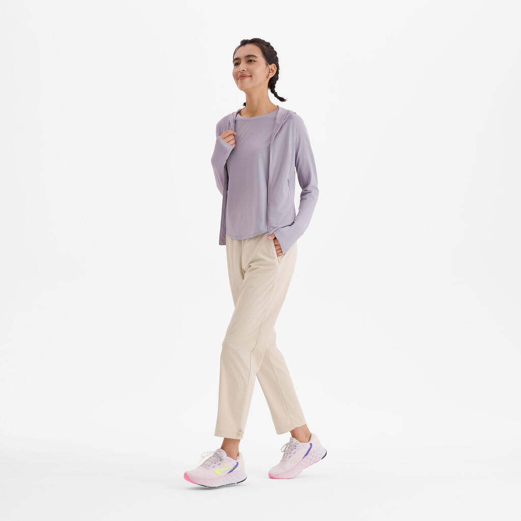 PANTALON FEMME RUN DRY 500 CN SABLE