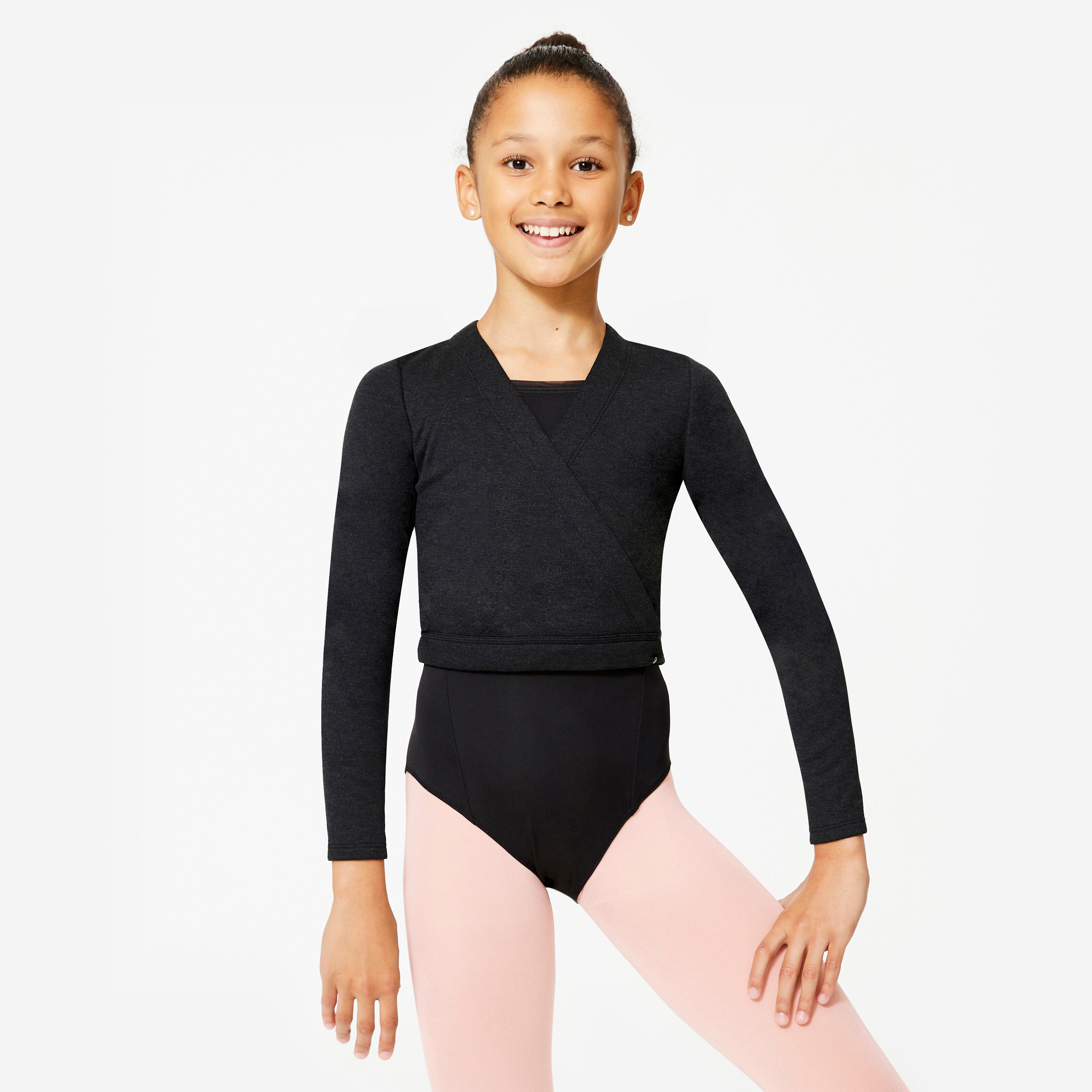 Ballet Wrap Top - Black - STAREVER