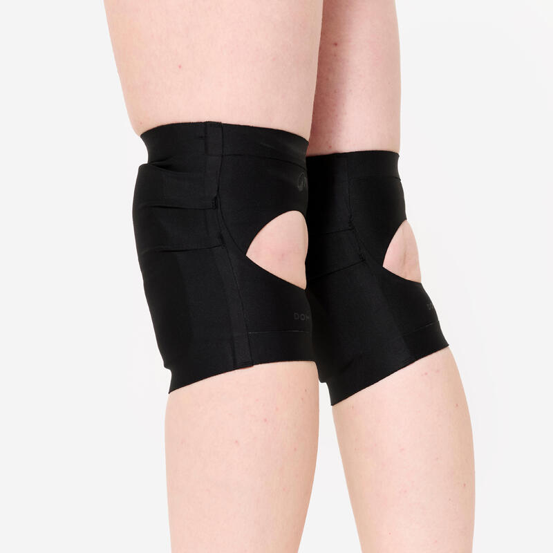 Genouillères de danse en gel, noir