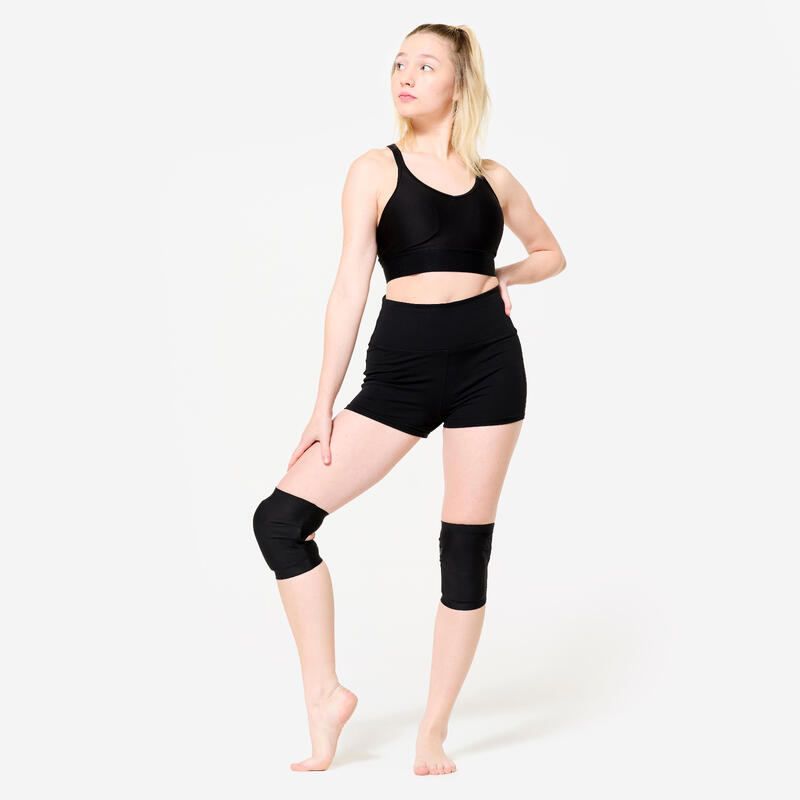 Genouillères de danse en gel, noir