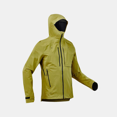 Veste de randonnée imperméable homme, MH900 kaki