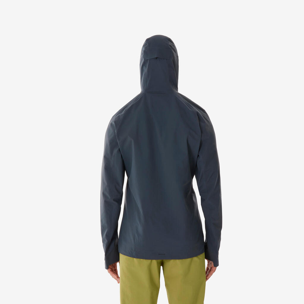 Chamarra de senderismo ligera e impermeable gris para hombre MH900