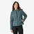 Veste de randonnée imperméable femme, MH100 vert
