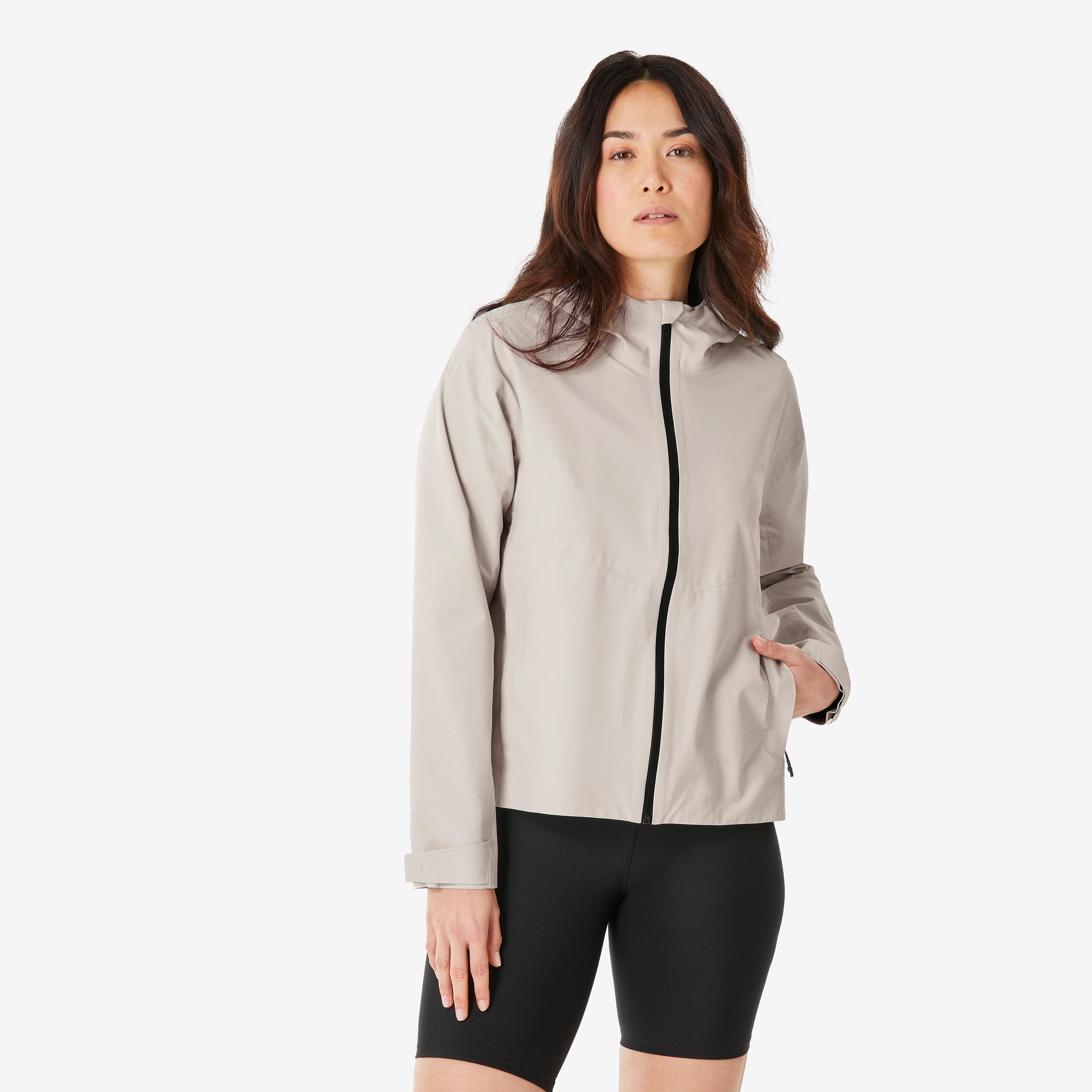 QUECHUA Women's Hiking Jacket MH100 - Beige