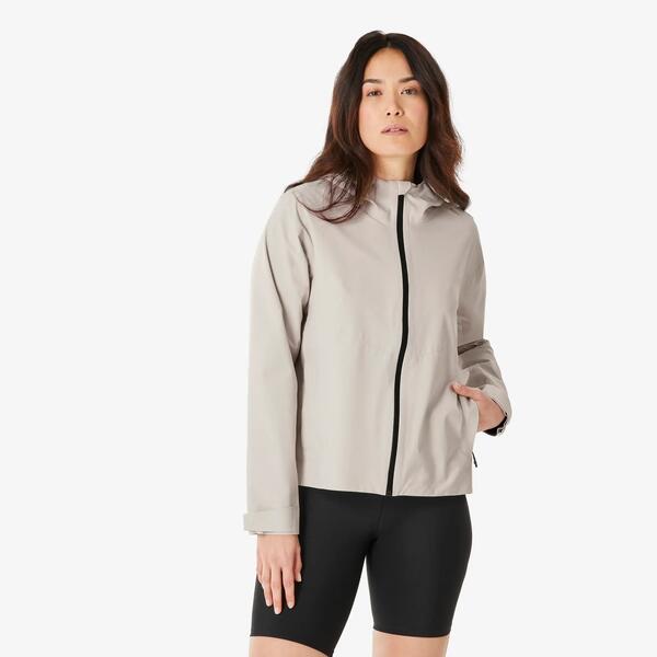 QUECHUA Chaqueta impermeable de montaña y trekking con capucha Mujer Quechua MH100