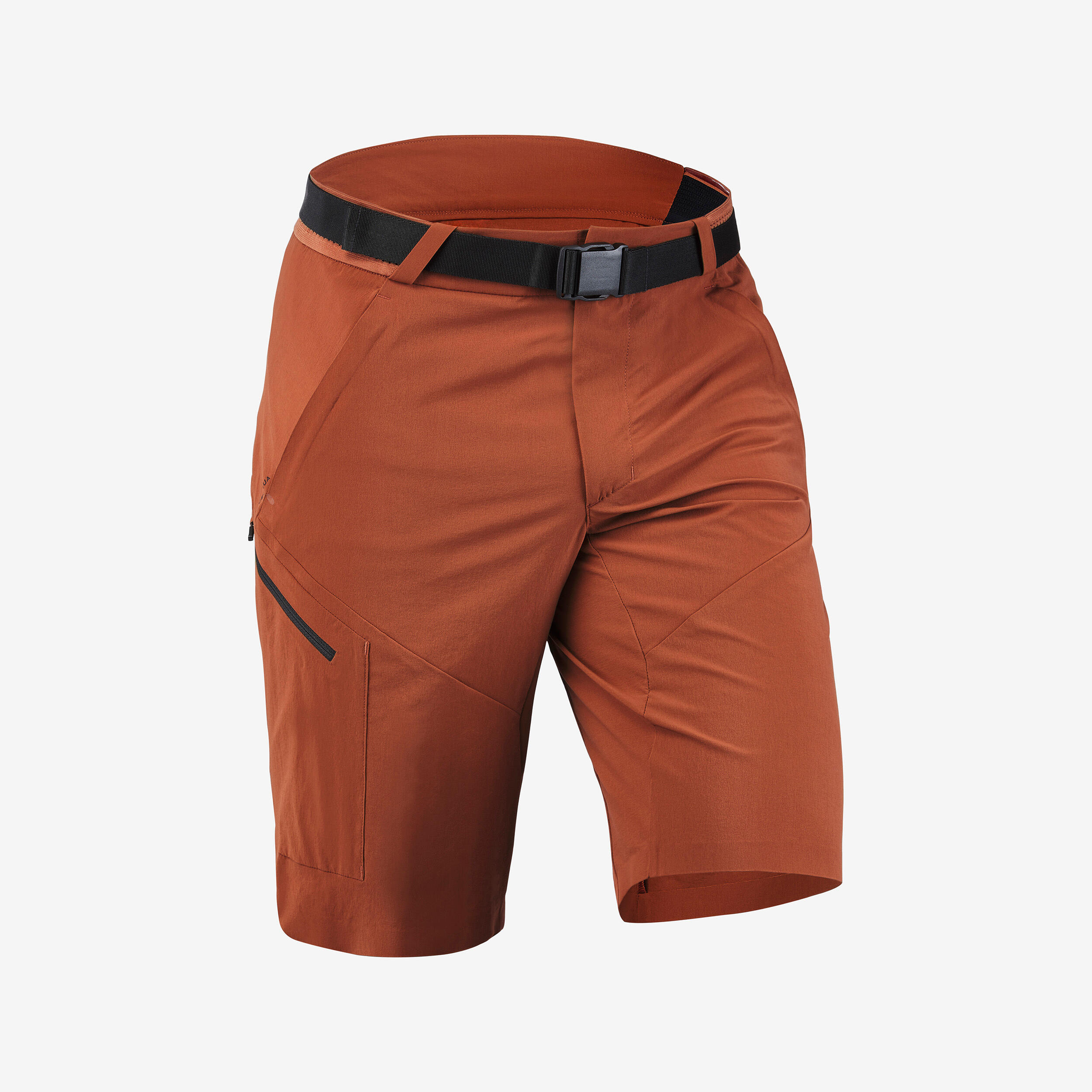 Pantalón corto de montaña y trekking transpirable Hombre Quechua MH500 marrón 5/12