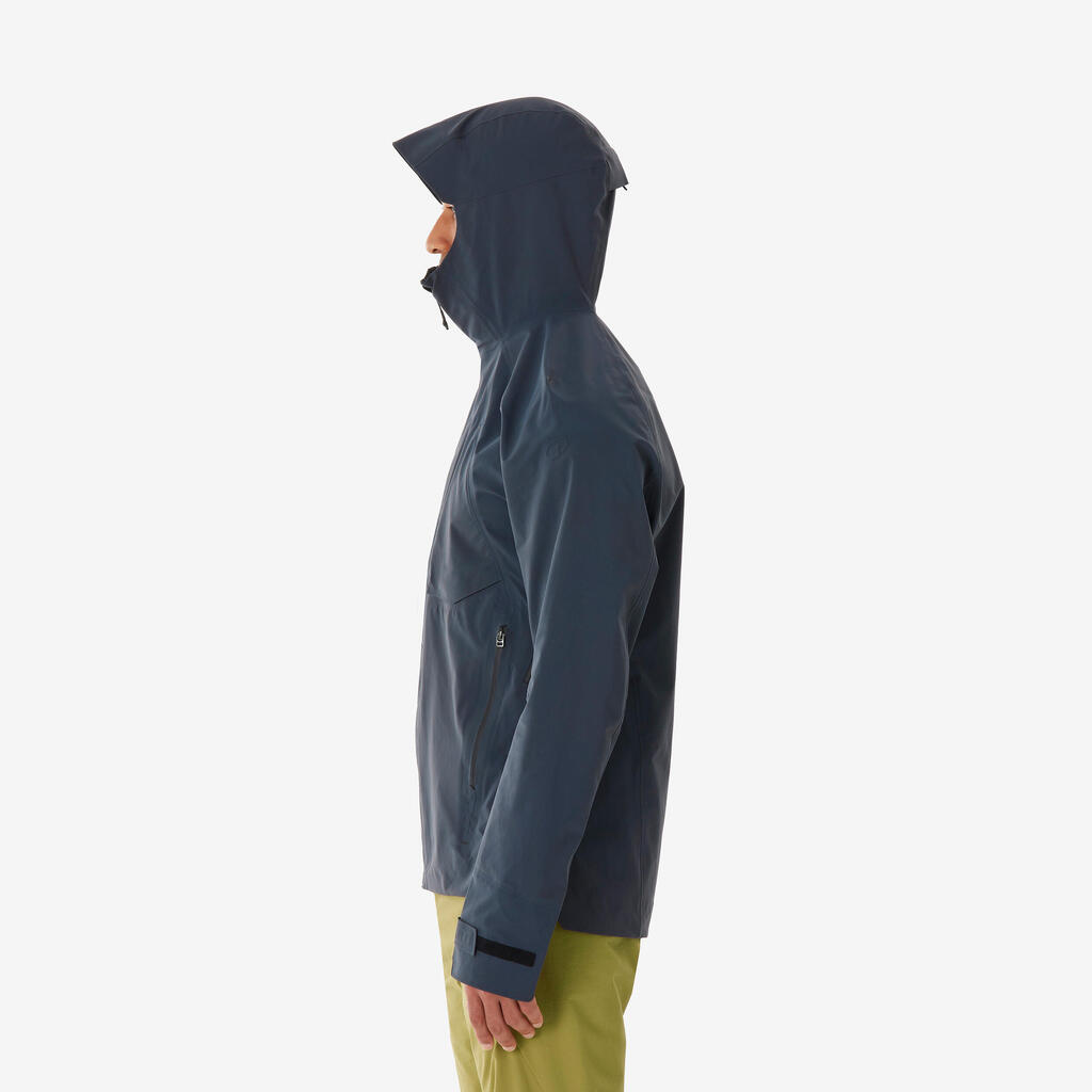 Chamarra de senderismo ligera e impermeable gris para hombre MH900
