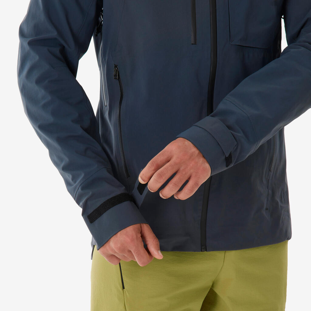Chamarra de senderismo ligera e impermeable gris para hombre MH900