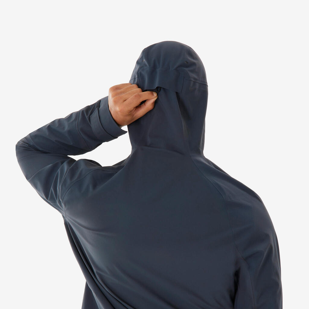 Chamarra de senderismo ligera e impermeable gris para hombre MH900