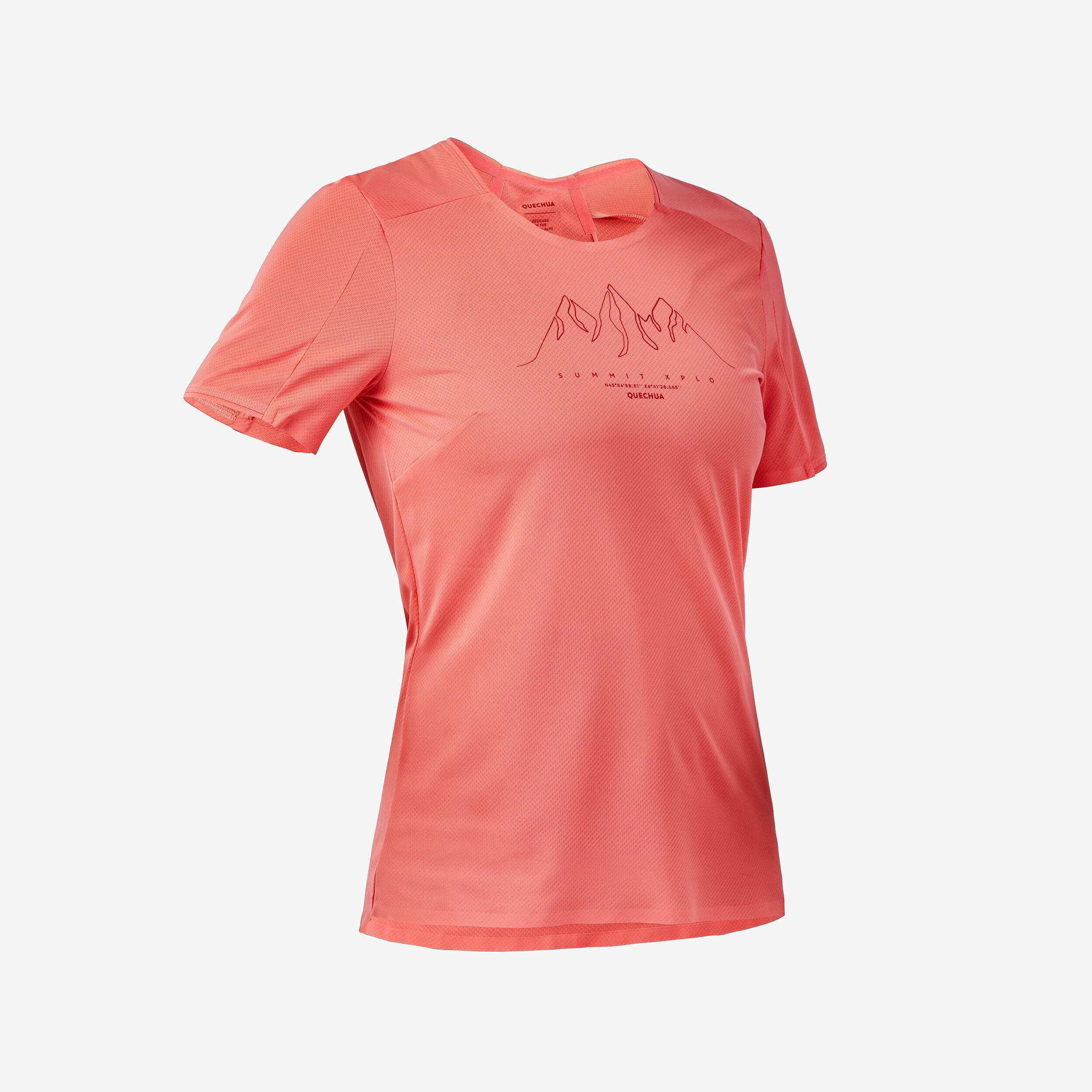 Camiseta de montaña y trekking manga corta Mujer Quechua MH500 5/9