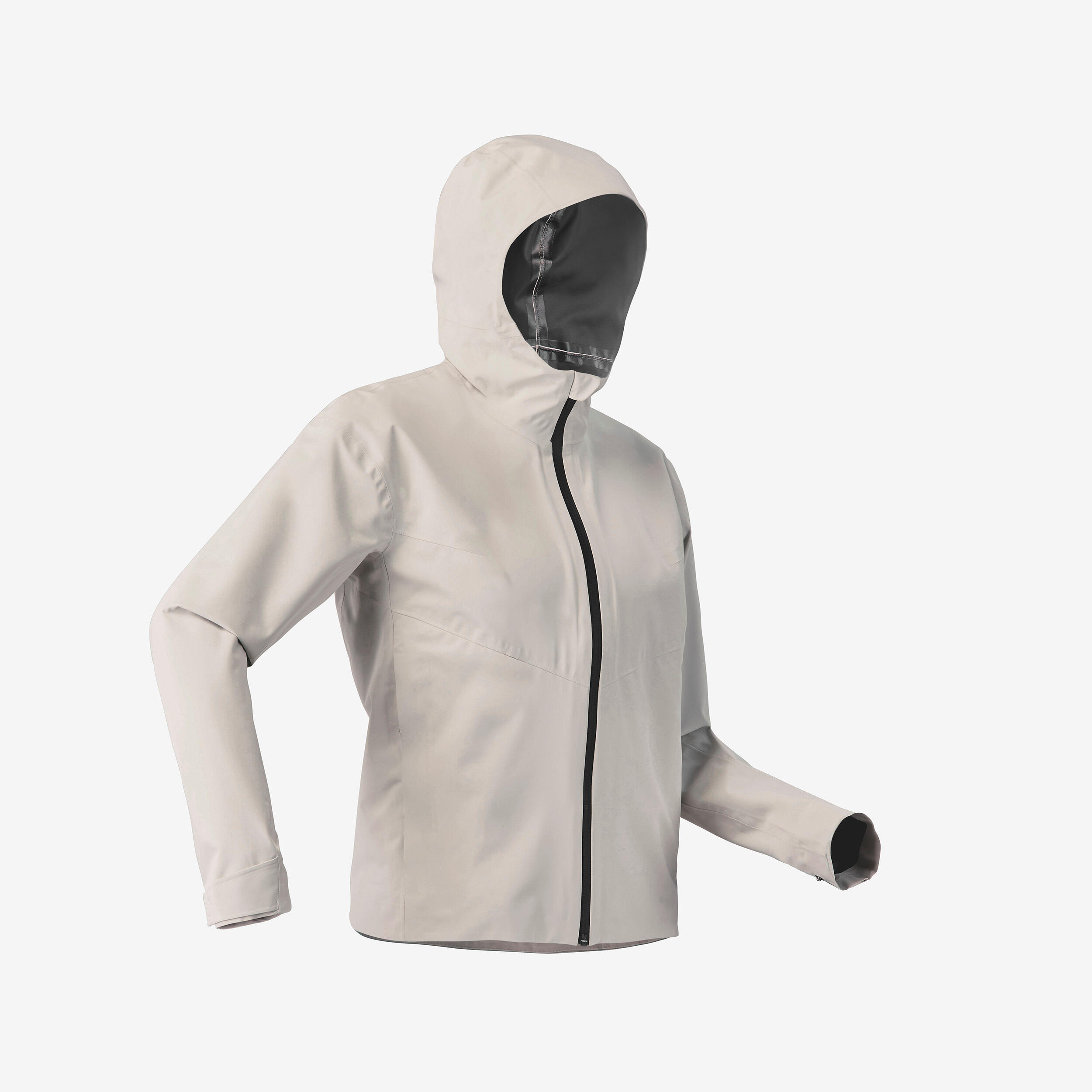 Chaqueta impermeable de montaña y trekking con capucha Mujer Quechua MH100 5/9