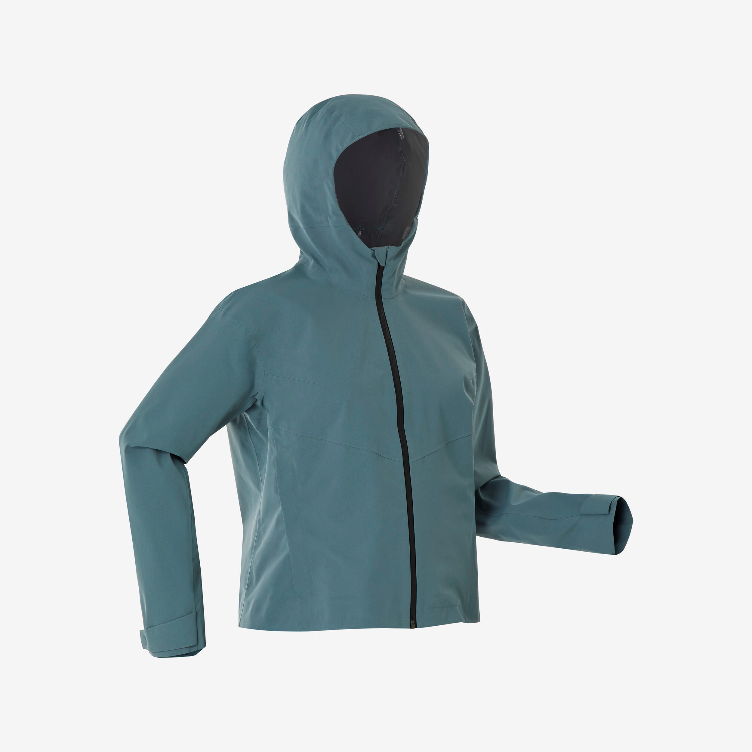 Women’s waterproof hiking jacket, MH100 - Green