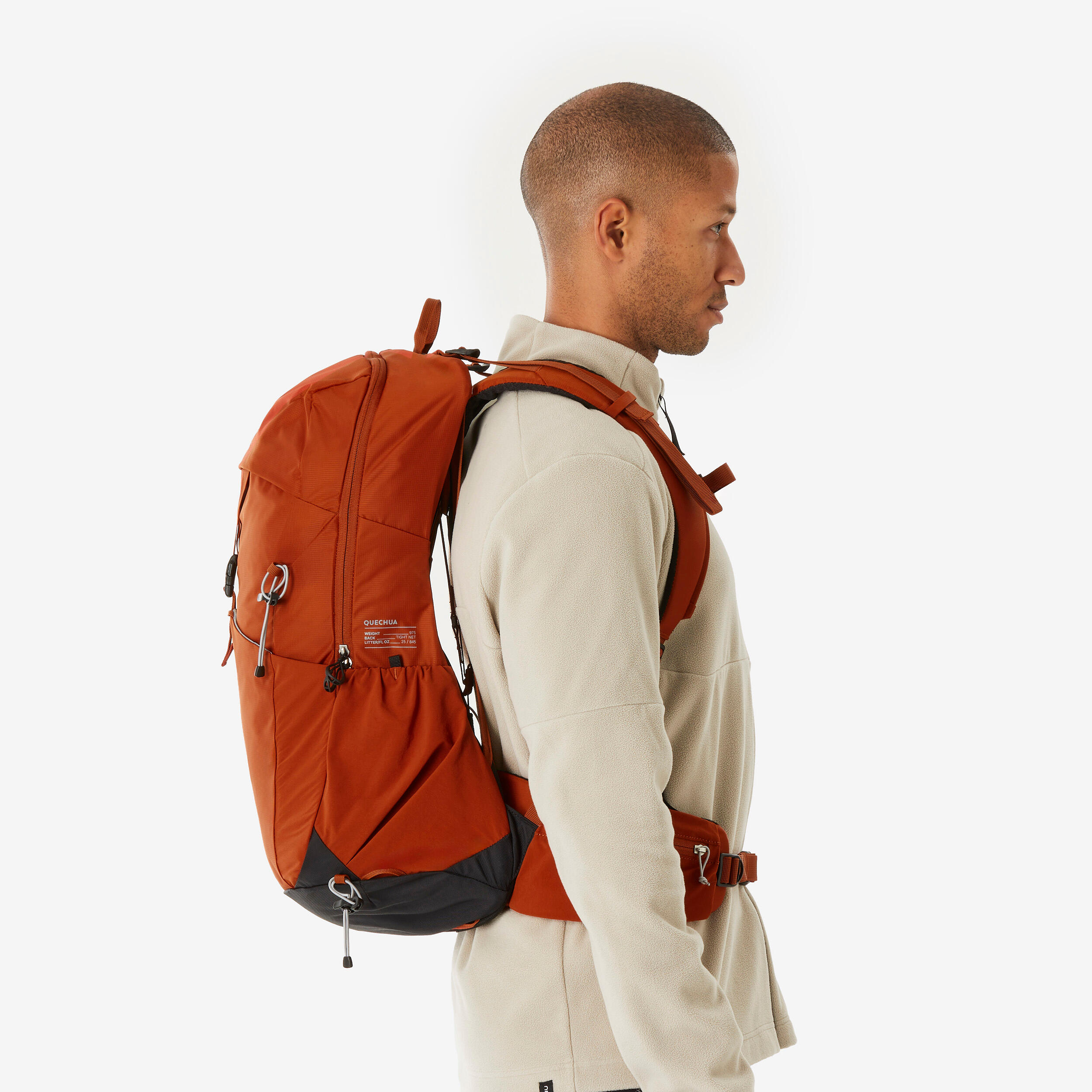 25L Hiking Backpack MH500 - Brown 15/15