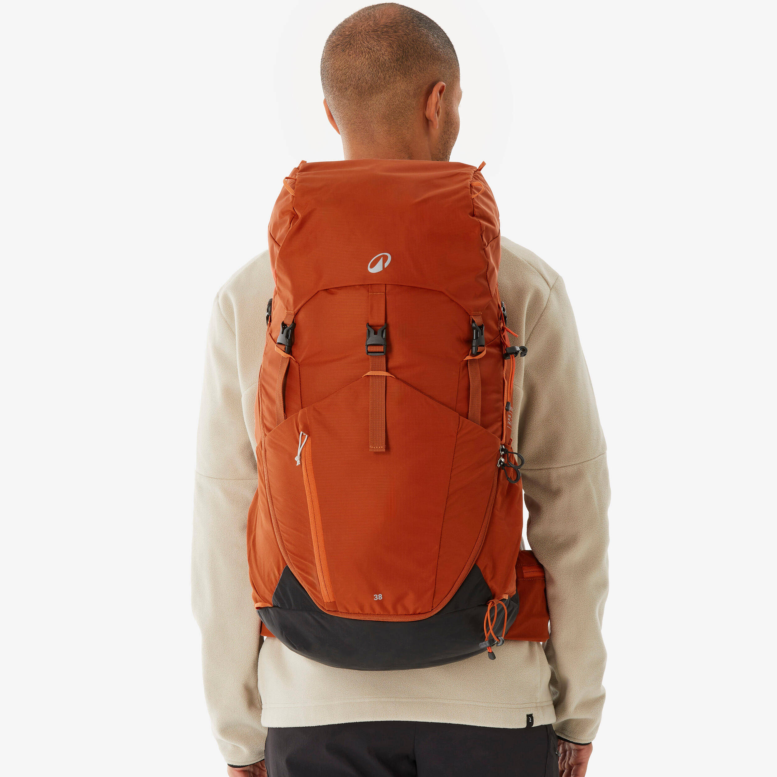 38 L Hiking Backpack, MH500 - Brown -  4