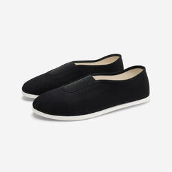 Chaussons de gym en tissu adulte, blanc