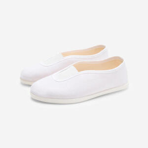 Zapatillas Gimnasia Niños Blanco Tela