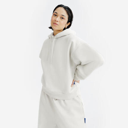 Hoodie Damen - Elementals grau meliert