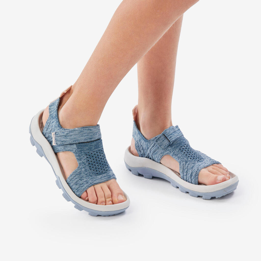 Sandales de randonnée MH120 bleu gris - enfant - 28 AU 39