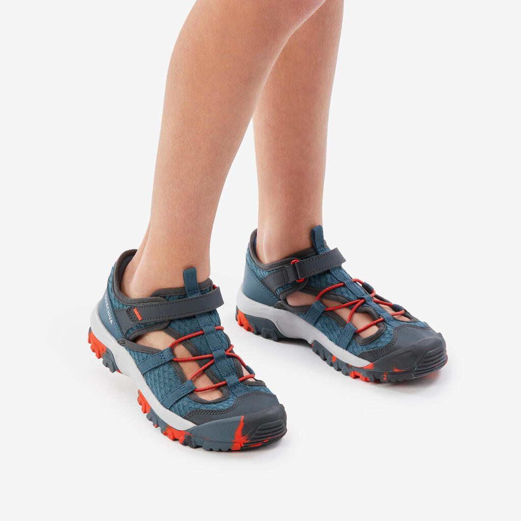 Chaussures respirantes de randonnée enfant, MH900 bleu