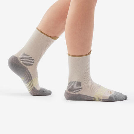 Junior high hiking socks, HIKE 500 green