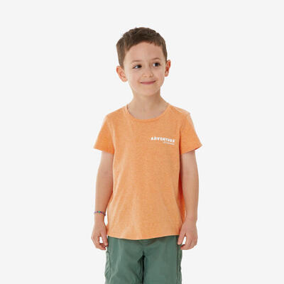 Wandel-t-shirt nh100 voor kinderen oranje 2-6 jaar
