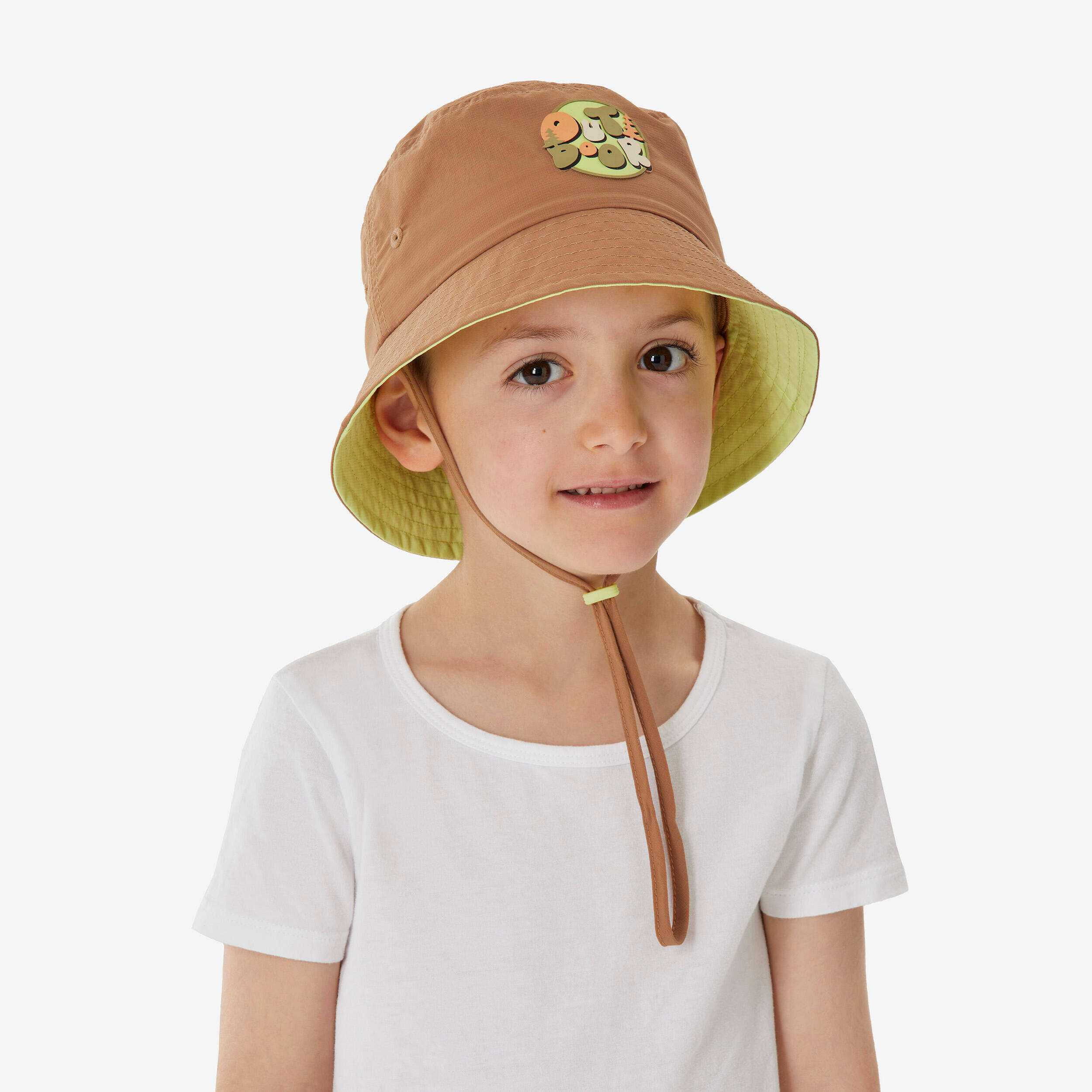 Children's hiking hat, MH500 kid brown -  3