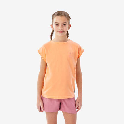 T-shirt de randonnée 7-15 ans enfant, NH100 twin blanc