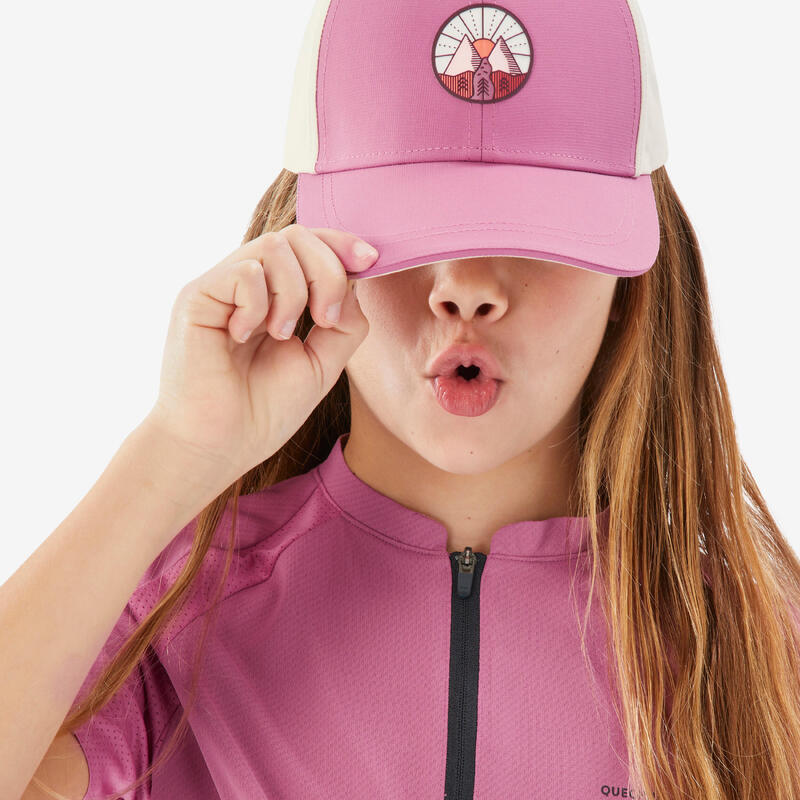 Çocuk Outdoor Şapka - 7/15 Yaş - Pembe/Bej - MH100