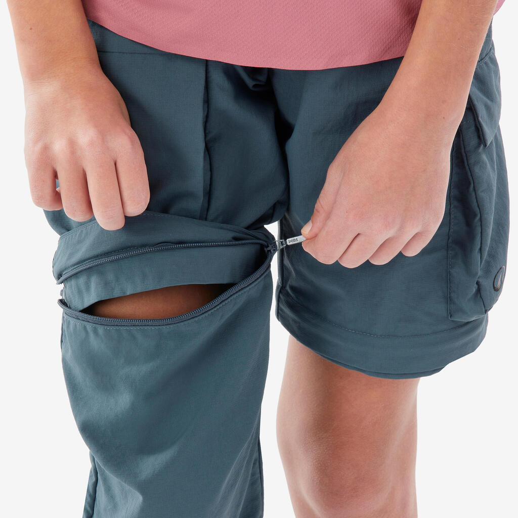 PANTALONE ZA PLANINARENJE MH500 DEČJE MODULARNE ZA UZRAST OD 7 DO 15 GODINA