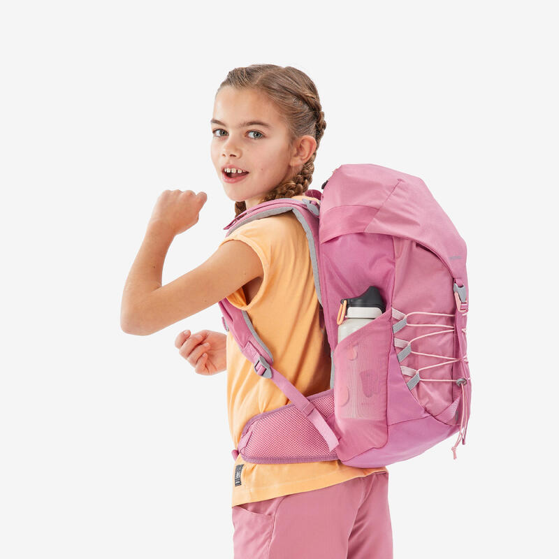 Sac à dos de randonnée 18L 7-15 ans enfant, MH500 marron QUECHUA