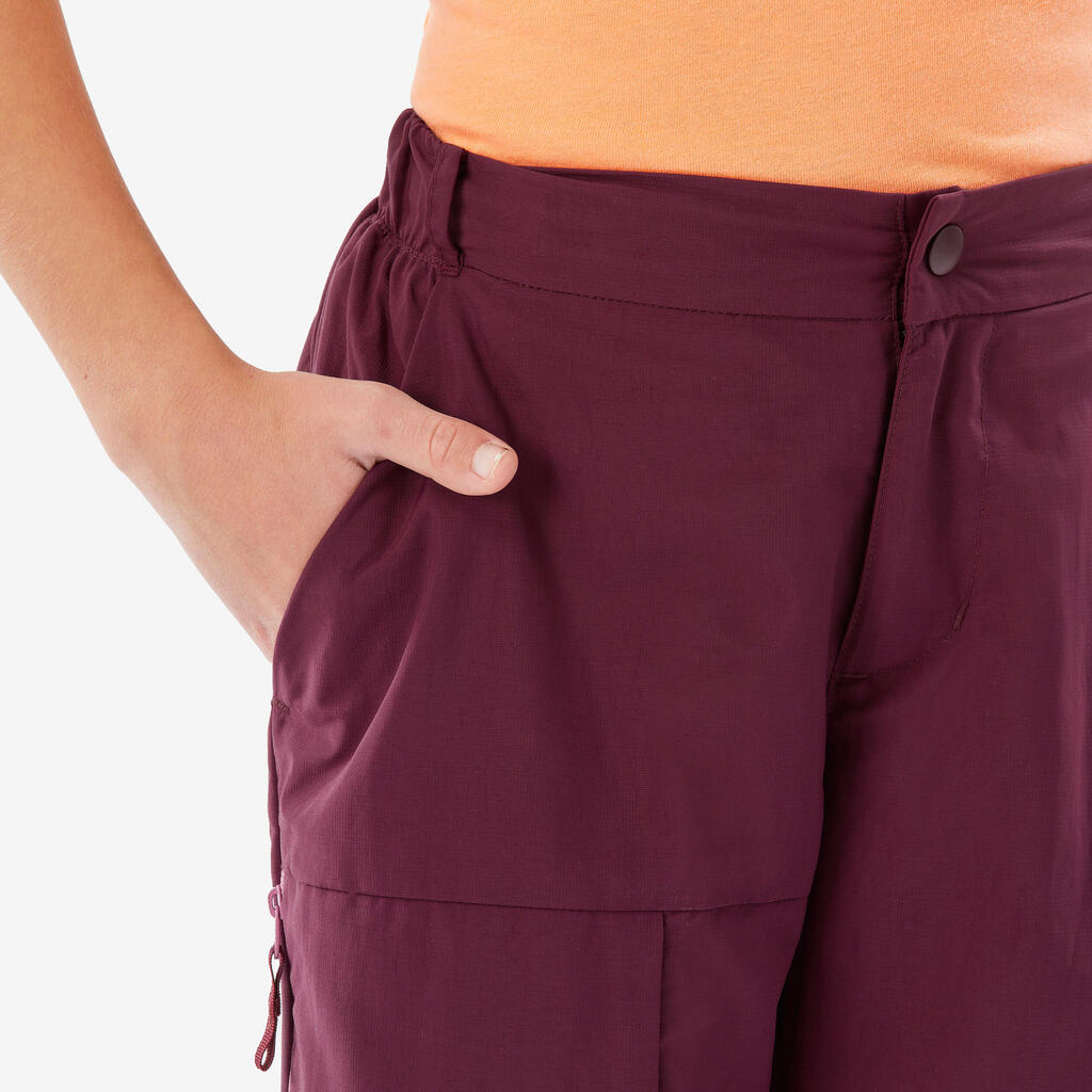 PANTALONE ZA PLANINARENJE MH500 DEČJE MODULARNE ZA UZRAST OD 7 DO 15 GODINA