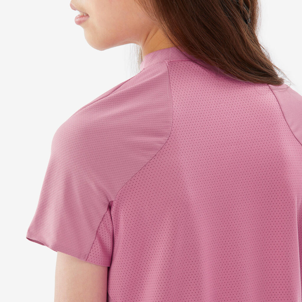 T-shirt de randonnée enfant 7-15 ans, MH900 rose