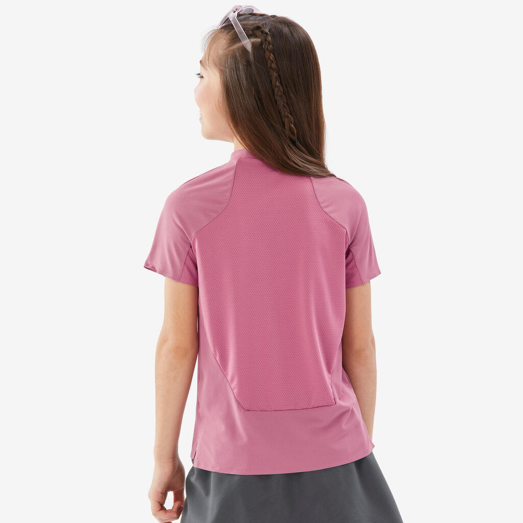 T-shirt de randonnée enfant 7-15 ans, MH900 rose