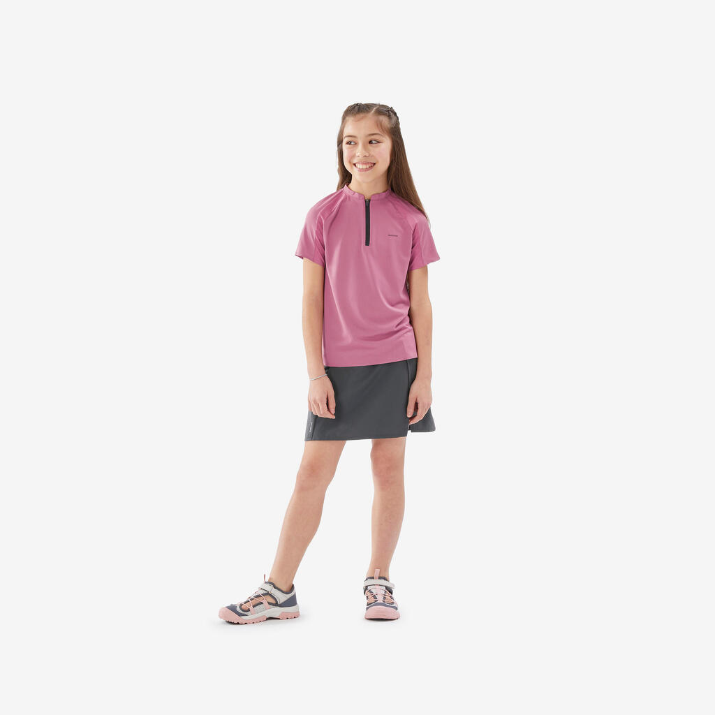 T-shirt de randonnée enfant 7-15 ans, MH900 rose