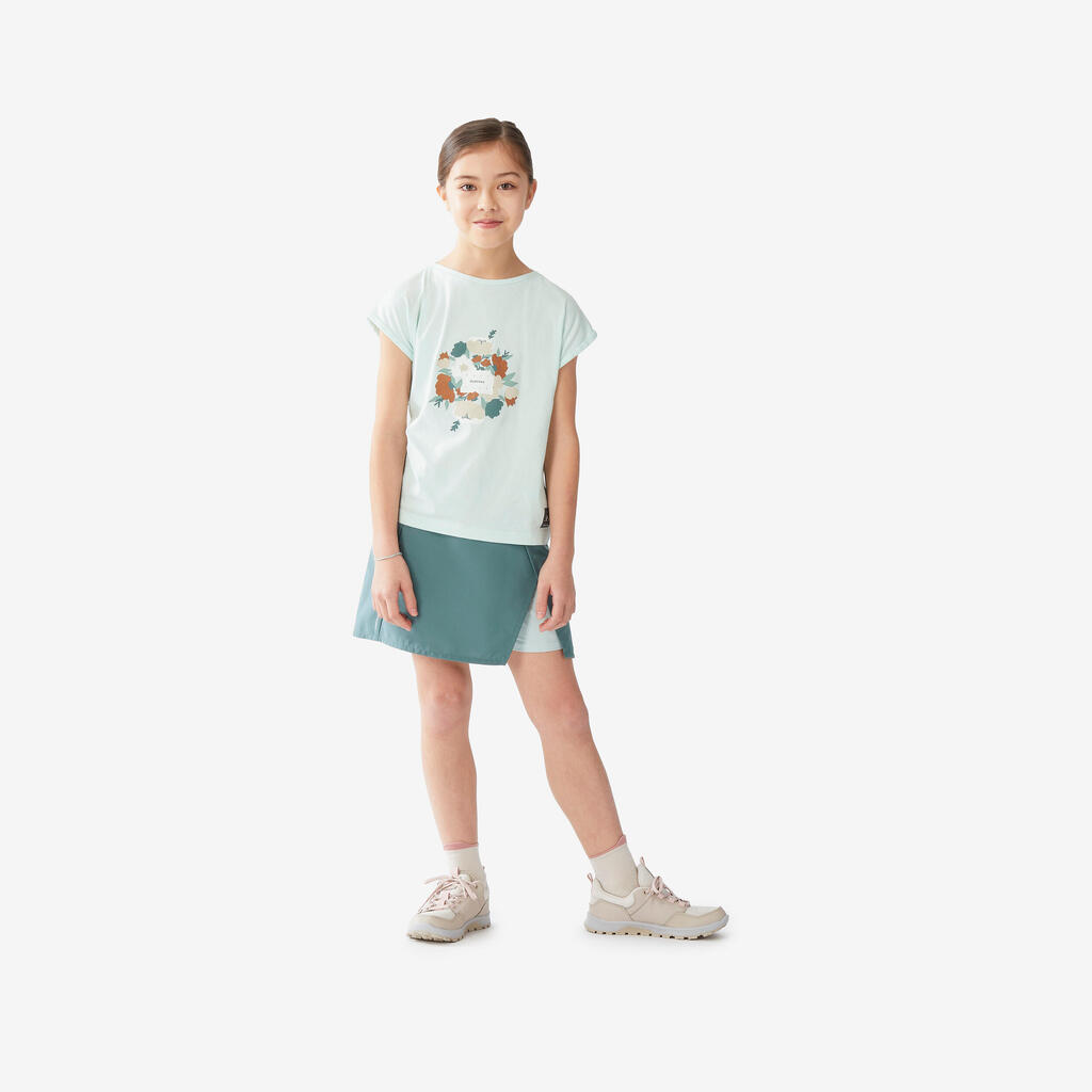 Jupe-short de randonnée enfant 7-15 ans, MH100 grise