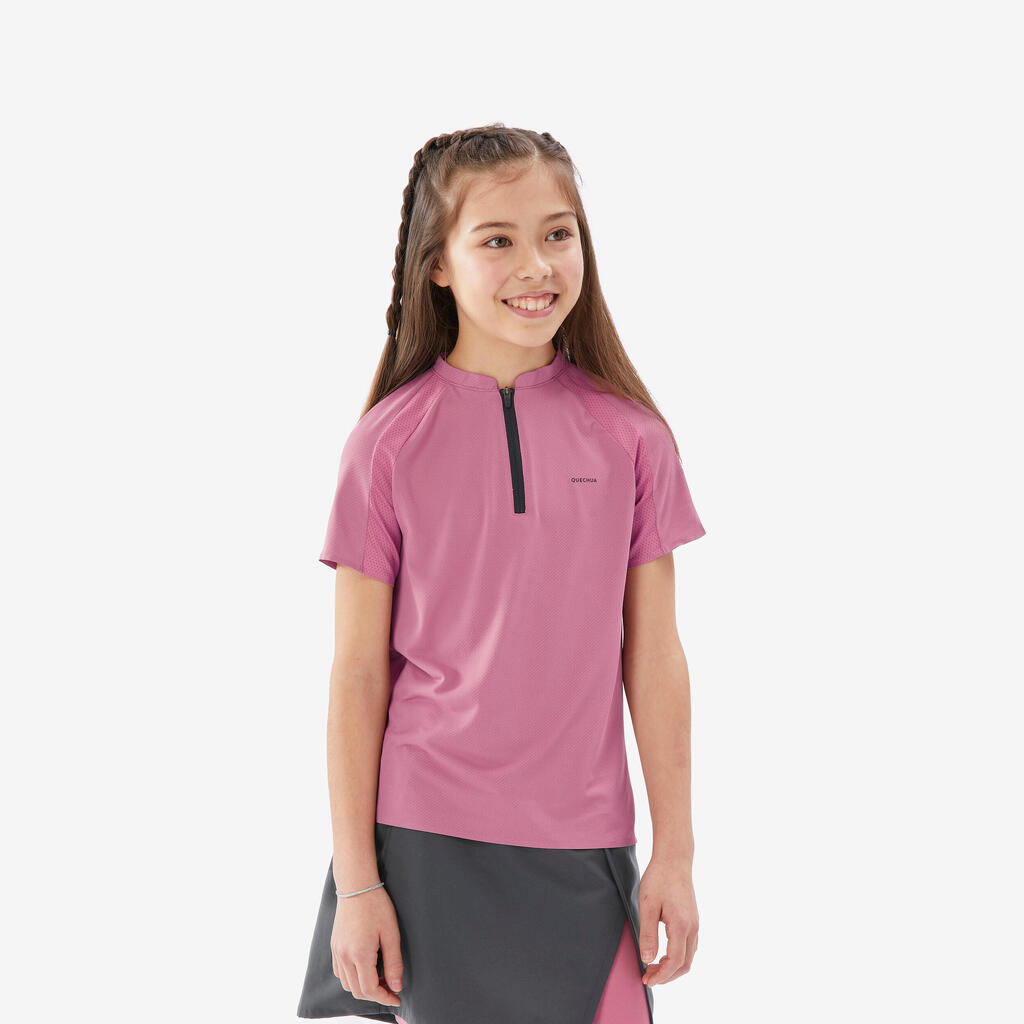 T-shirt de randonnée enfant 7-15 ans, MH900 rose