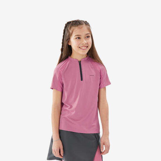 T-shirt de randonnée 7-15 ans enfant, MH900 twin rose