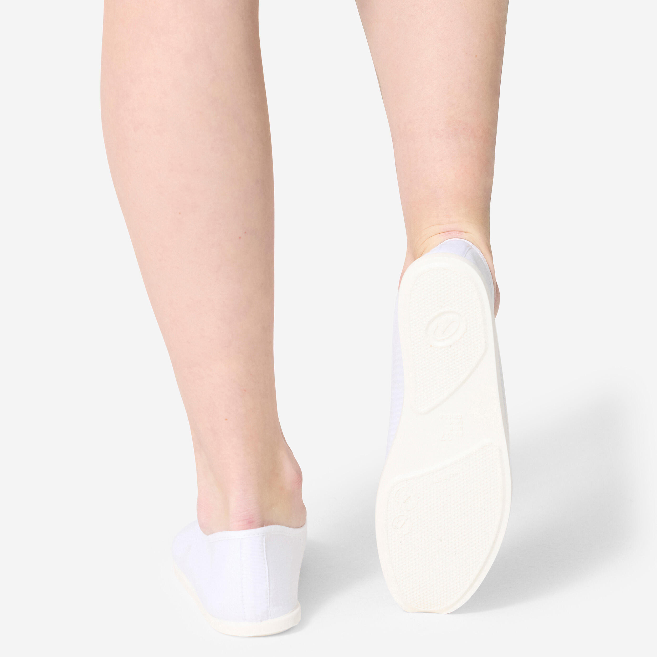 Scarpette da ginnastica adulto tessuto bianche 5/5