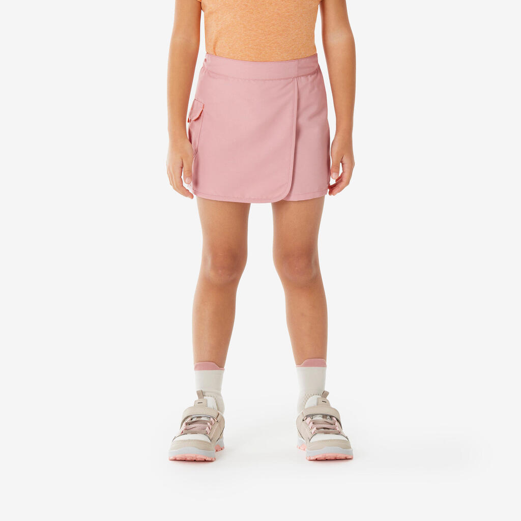 Jupe short de randonnée - MH100 KID rose -enfant 2-6 ans