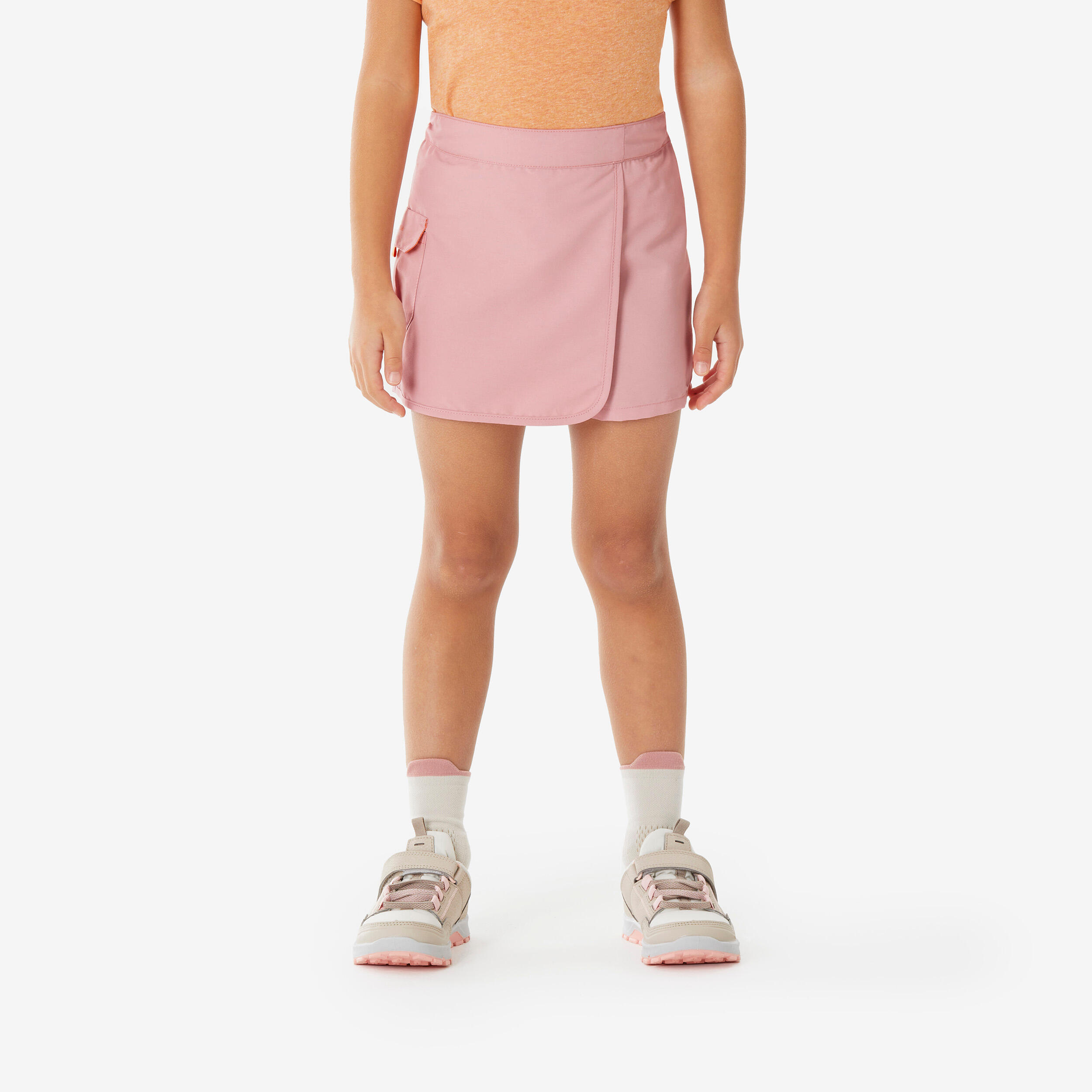 Kids’ Hiking Skort - MH 100 Pink Ages 2-6 - QUECHUA