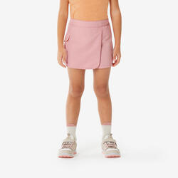 Jupe short de randonnée - MH100 KID rose corail -enfant 2-6 ans