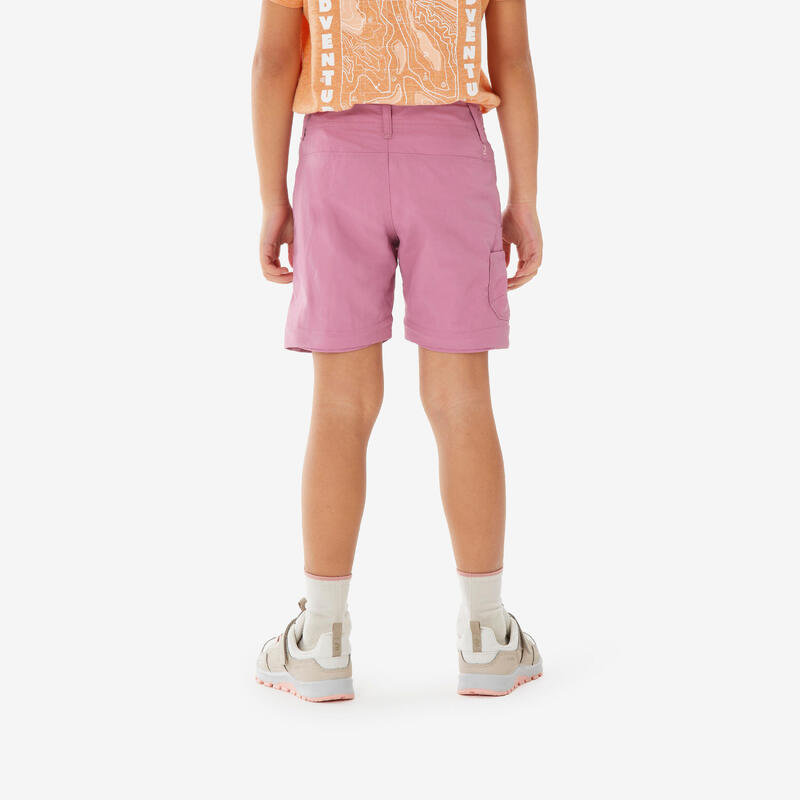 Modulare Wanderhose Kinder 2-6 Jahre, MH500 rosa