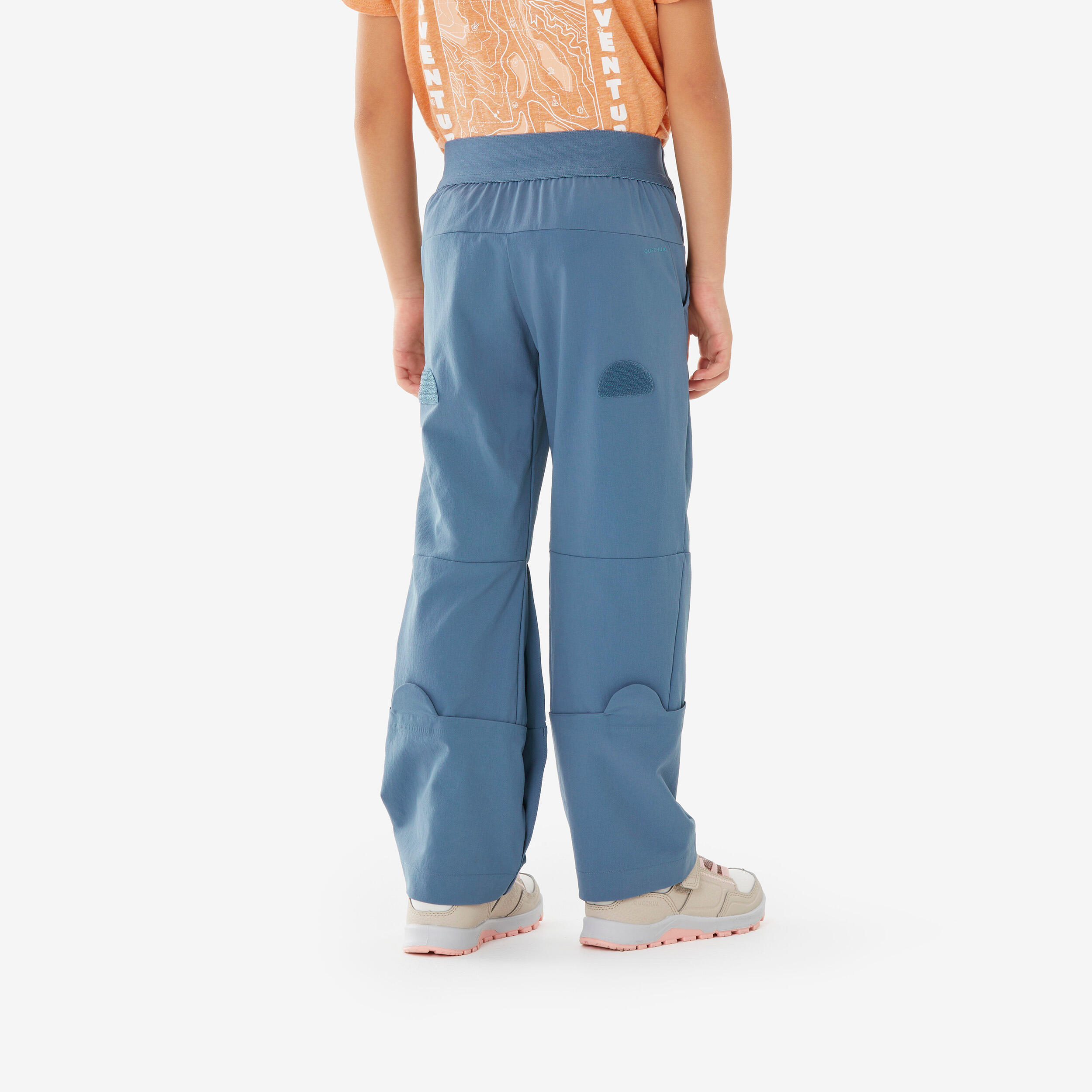 Kids' convertible hiking trousers, 2-6 years, MH100 Easy - Blue