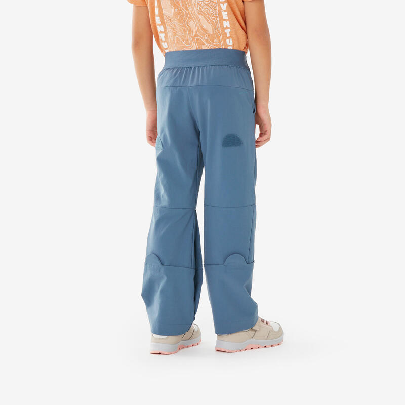 Pantalon Modulabil Drumeție la munte MH100 EASY Albastru Copii 2-6 ani
