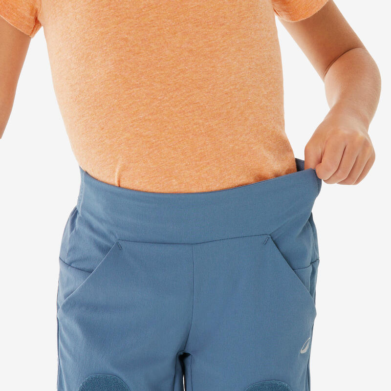 Pantalon Modulabil Drumeție la munte MH100 EASY Albastru Copii 2-6 ani