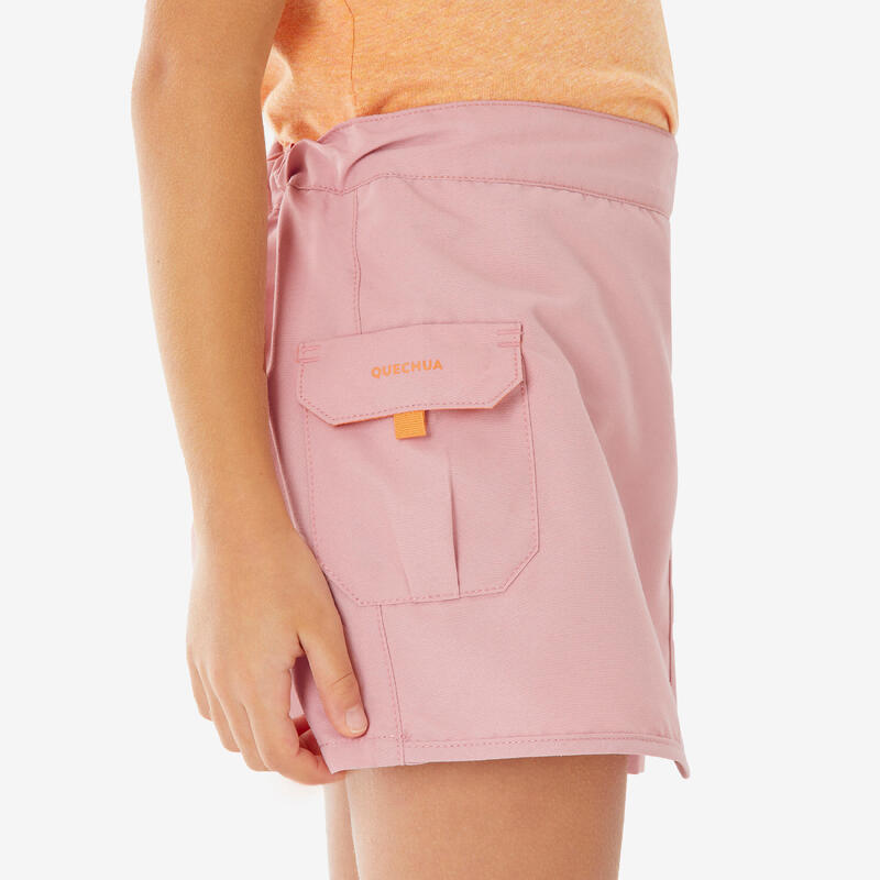 Jupe short de randonnée - MH100 KID rose -enfant 2-6 ans