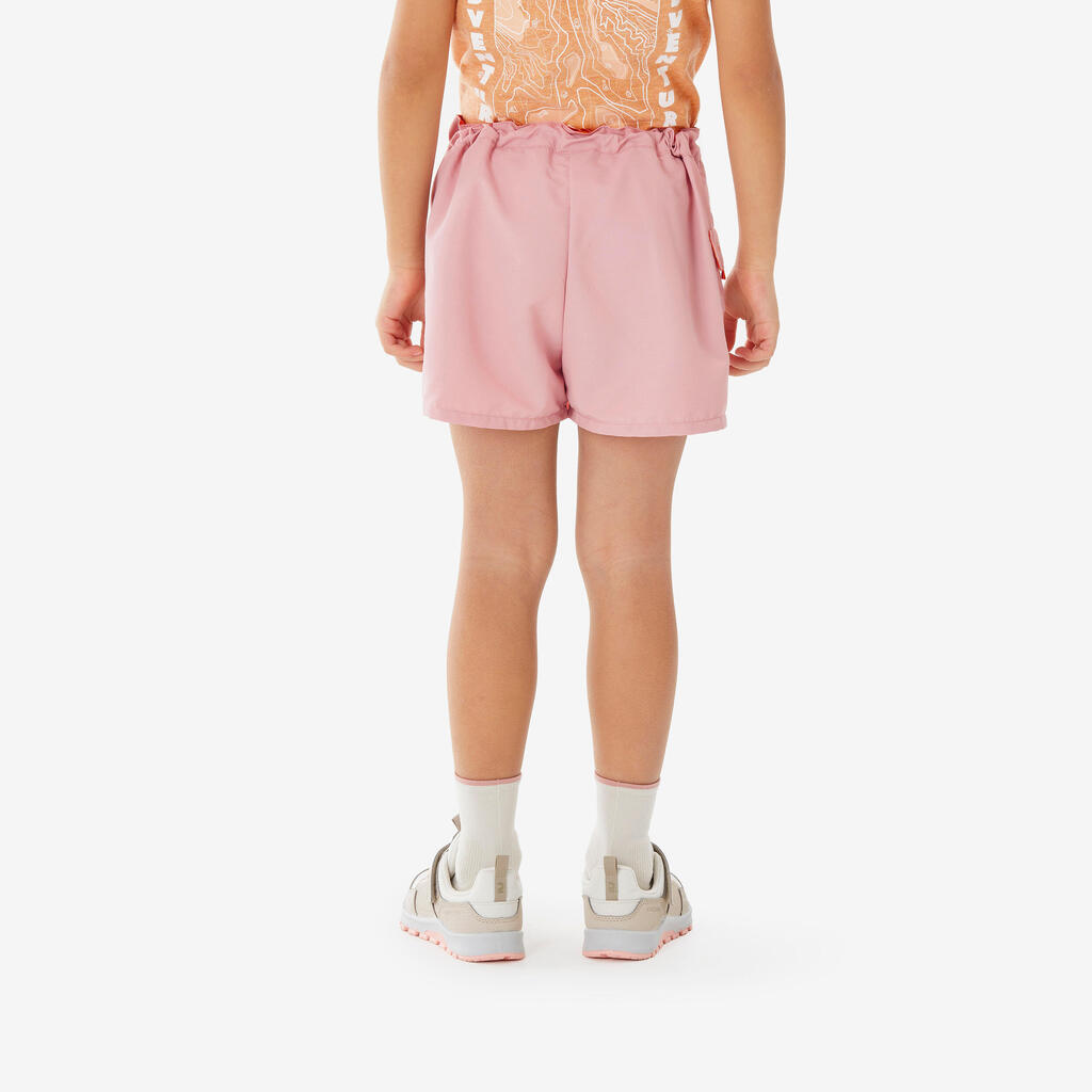 Jupe short de randonnée - MH100 KID rose -enfant 2-6 ans