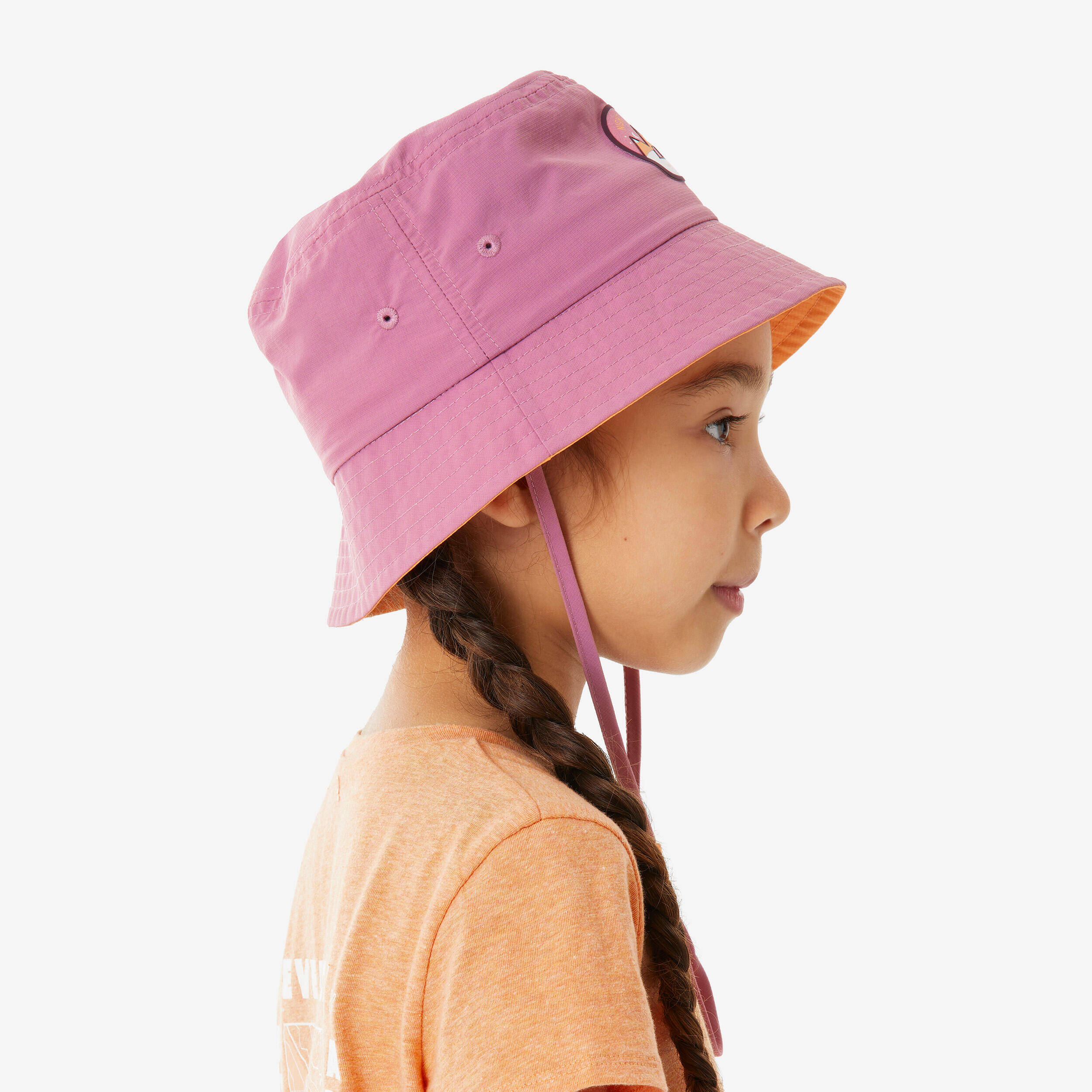 Kids’ hiking cap, MH500 - Pink -  3