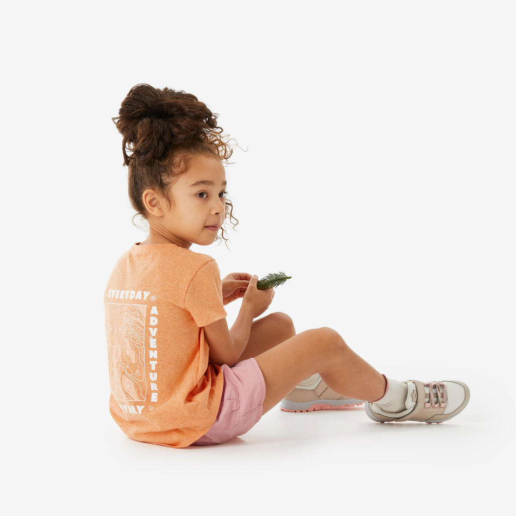 Kids’ hiking T-shirt, 2-6 years, NH100 - Orange